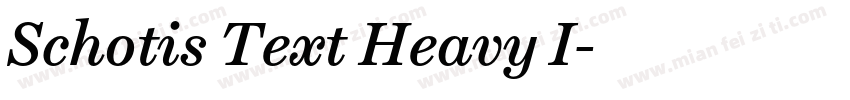 Schotis Text Heavy I字体转换
